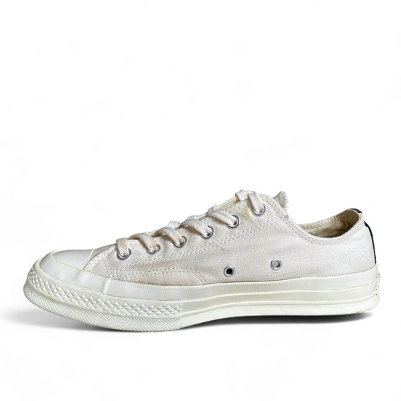 Comme des Garcon CDG Converse Chuck Taylor All-Star Low White Mens 8, Womens 10 - Picture 12 of 12
